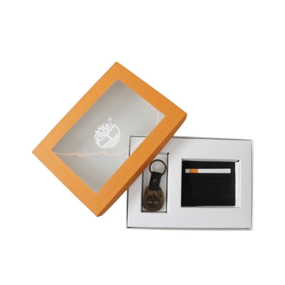 FINAL SALE! Timberland Leather Billfold Wallet with Leather Keyring Gift Set